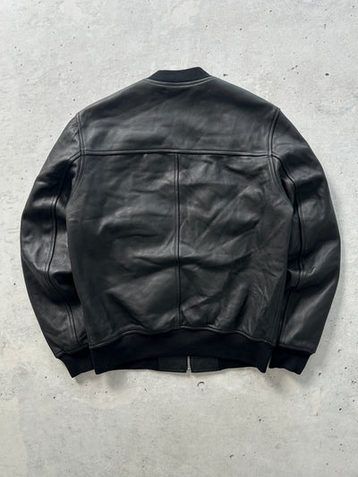 Sandro Zip Up Leather bomber Jacket (S)
