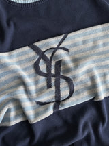 Vintage YSL Stripe Crewneck Knit Jumper (M)
