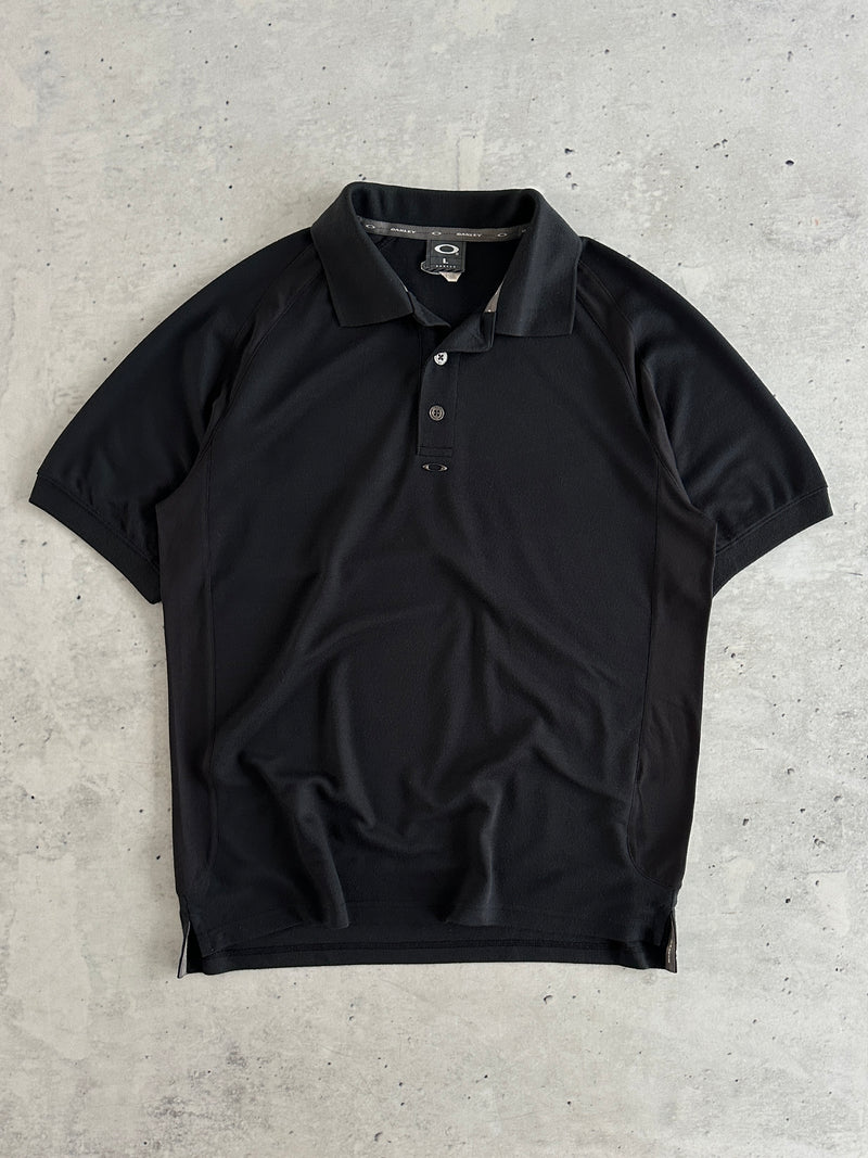 00's Oakley Metal Emblem Polo Shirt (L)
