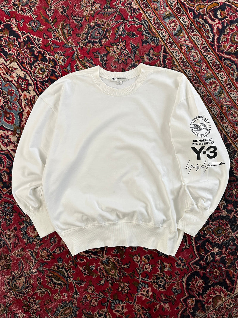 Y-3 Yohji Yamamoto stacked Crewneck Sweatshirt (L)