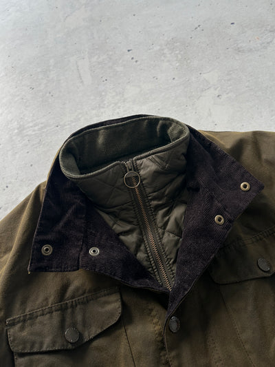 Barbour Ogston Blanket Lined Zip Up Wax Jacket (XL/XXL)