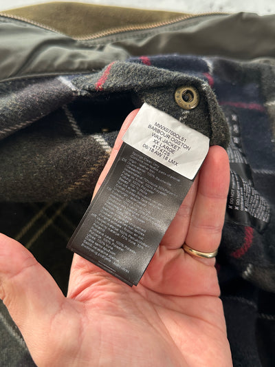 Barbour Ogston Blanket Lined Zip Up Wax Jacket (XL/XXL)