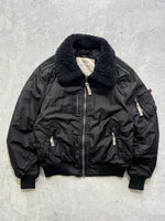 Alpha Industries Shearling Collar Zip Up Jacket (L)