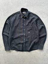 Vintage Missoni Vertical Stripe Textured Shirt (M)