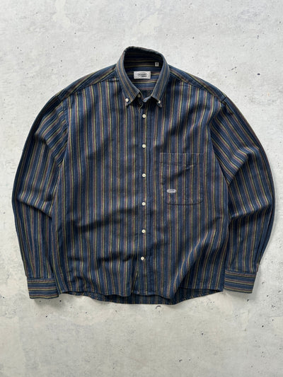 Vintage Missoni Vertical Stripe Textured Shirt (M)