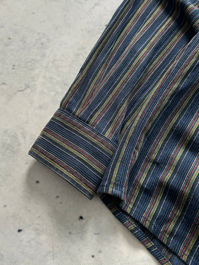 Vintage Missoni Vertical Stripe Textured Shirt (M)