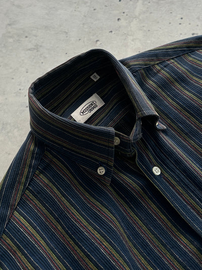 Vintage Missoni Vertical Stripe Textured Shirt (M)