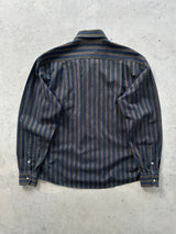 Vintage Missoni Vertical Stripe Textured Shirt (M)
