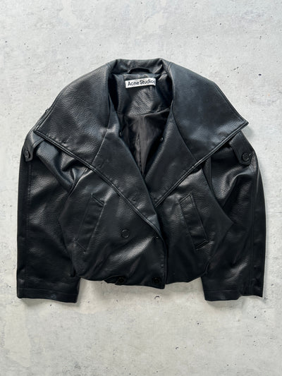 Acne Studios Cropped Leather Trench Coat (Women's 38)