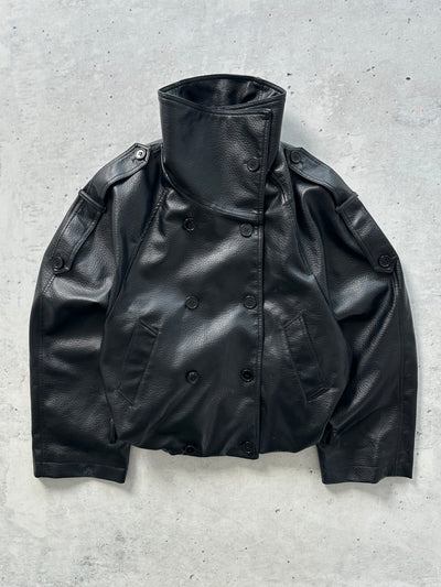 Acne Studios Cropped Leather Trench Coat (Women's 38)