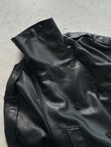 Acne Studios Cropped Leather Trench Coat (Women's 38)