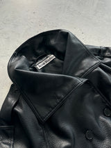 Acne Studios Cropped Leather Trench Coat (Women's 38)