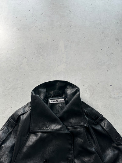 Acne Studios Cropped Leather Trench Coat (Women's 38)