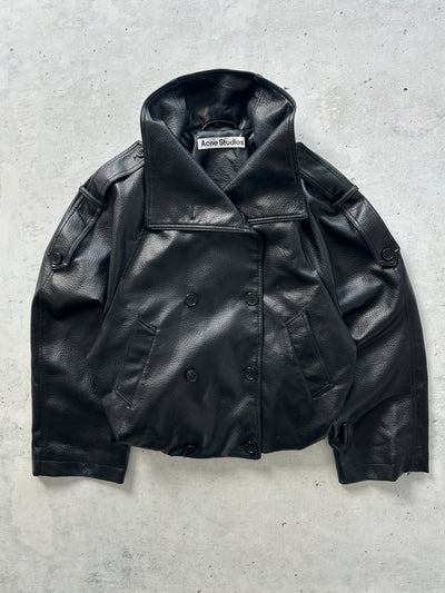 Acne Studios Cropped Leather Trench Coat (Women's 38)
