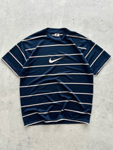 90's Nike Centre Swoosh Stripe T Shirt (XL)