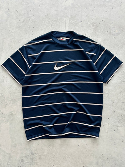 90's Nike Centre Swoosh Stripe T Shirt (XL)