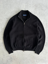 Ralph Lauren Chunky ribbed Double Zip Jumper (L)