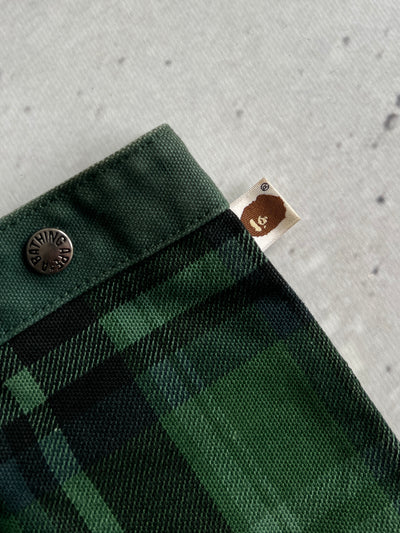 00's BAPE checkered tartan Tote Bag (One Size)