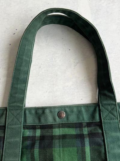 00's BAPE checkered tartan Tote Bag (One Size)