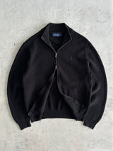 Ralph Lauren Chunky ribbed Double Zip Jumper (L)