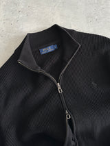 Ralph Lauren Chunky ribbed Double Zip Jumper (L)