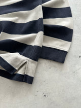 00's Lacoste Stripe Long Sleeve Polo Shirt (M)