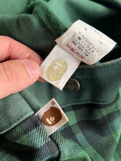 00's BAPE checkered tartan Tote Bag (One Size)