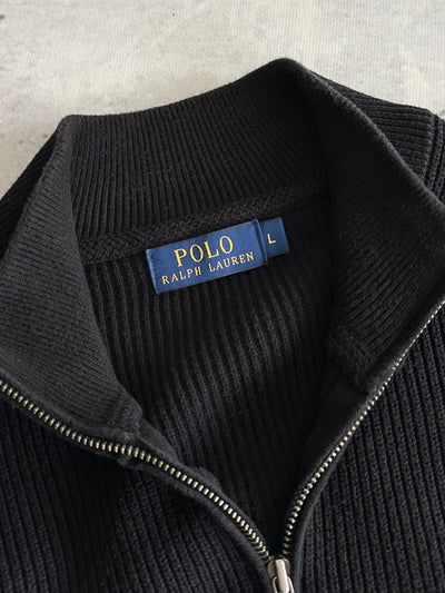 Ralph Lauren Chunky ribbed Double Zip Jumper (L)