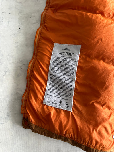 AW/19 Stone Island Patch Logo Nylon Metal Ripstop Gilet (S)