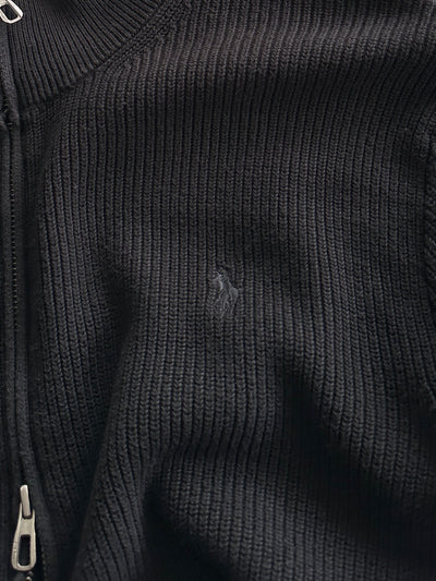 Ralph Lauren Chunky ribbed Double Zip Jumper (L)