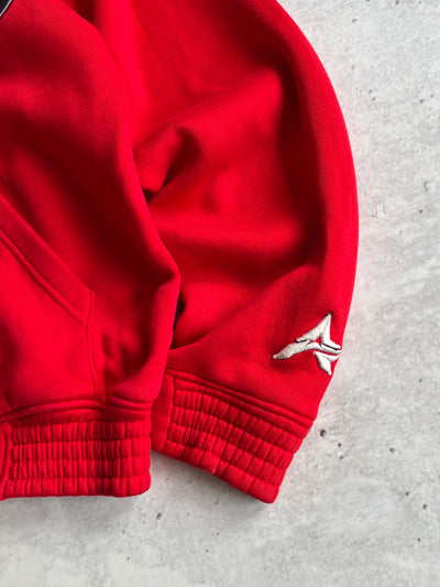 90's Avirex USA Embroidered glossy spellout Heavyweight Hoodie (M)