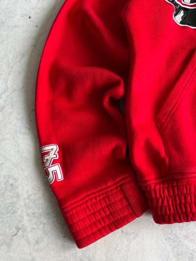 90's Avirex USA Embroidered glossy spellout Heavyweight Hoodie (M)