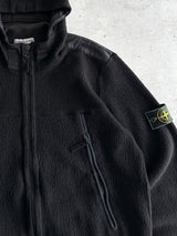 Vintage Stone Island chenille Green badge Zip Up Hoodie (XL