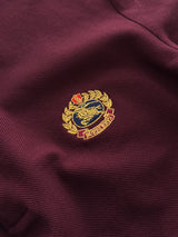 Burberry Embroidered Logo Long Sleeve Polo Shirt (XS)