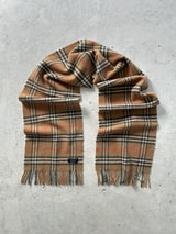 Vintage Burberry Nova Check Wool Scarf (One Size)