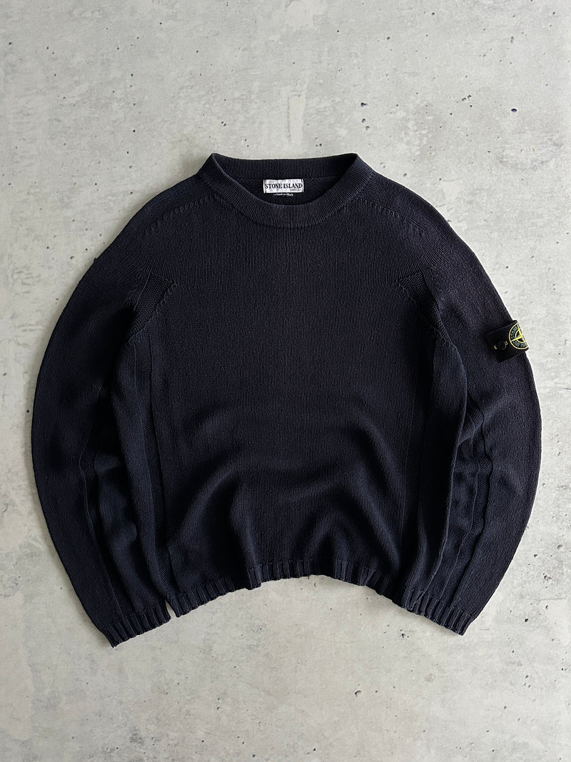SS/02 Stone Island Loose Knit Crewneck Jumper (S)