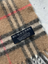 Vintage Burberry Nova Check Wool Scarf (One Size)