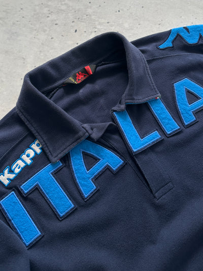 90's Kappa Italia Long Sleeve Polo Shirt (L)