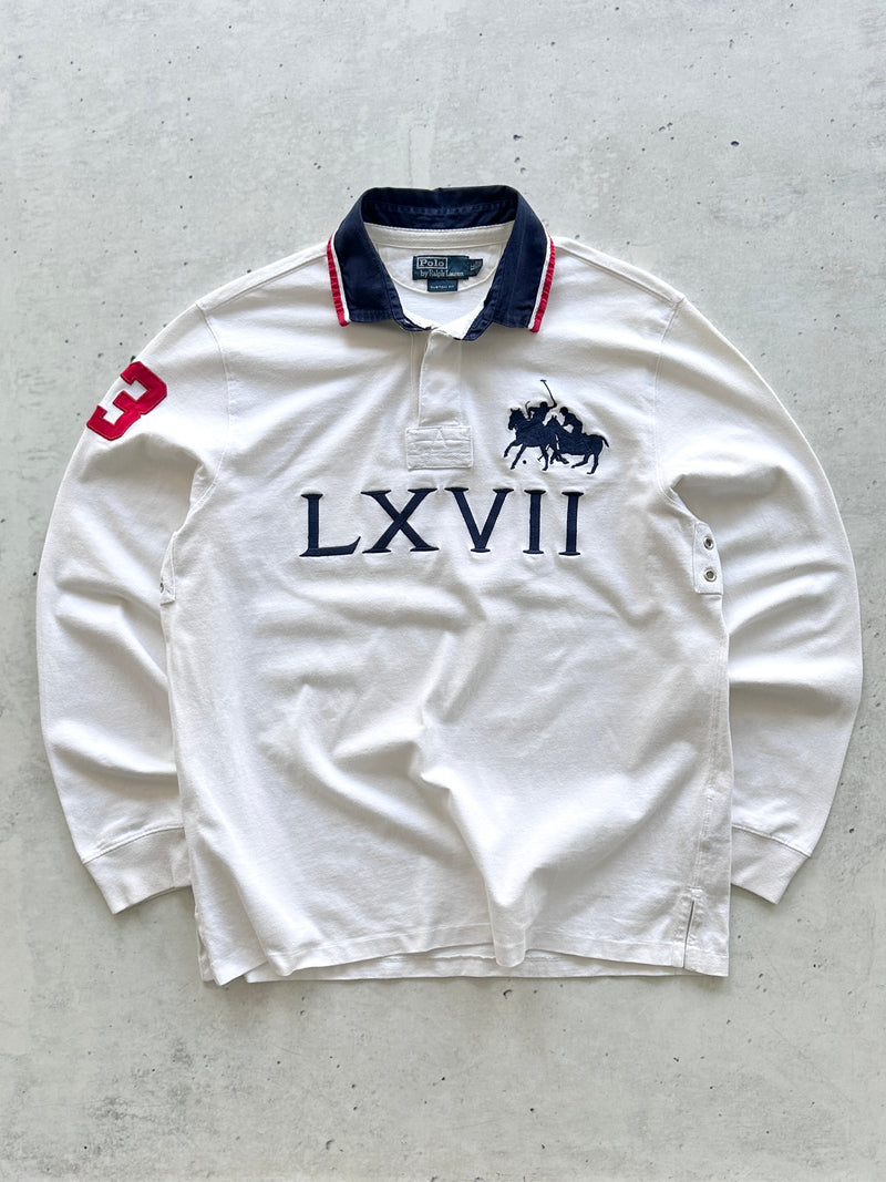 Ralph Lauren Big Logo Heavyweight Rugby Shirt (XL)