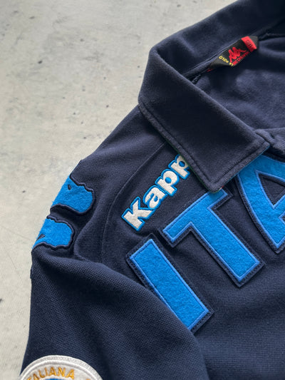 90's Kappa Italia Long Sleeve Polo Shirt (L)