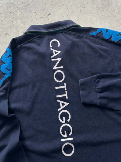 90's Kappa Italia Long Sleeve Polo Shirt (L)