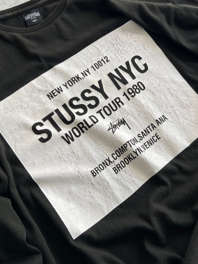 Stussy x Custom Made World Tour Long Sleeve T Shirt (L)