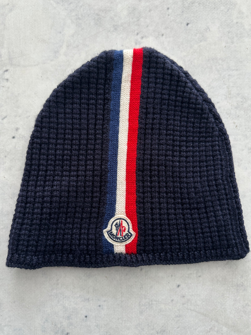 Moncler Wool Berretto Stripe Knit Beanie (M)