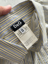 Brand New Dolce & Gabbana Vertical Stripe Long Sleeve Shirt (M)