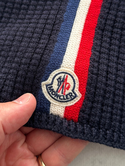 Moncler Wool Berretto Stripe Knit Beanie (M)