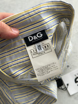 Brand New Dolce & Gabbana Vertical Stripe Long Sleeve Shirt (M/L)