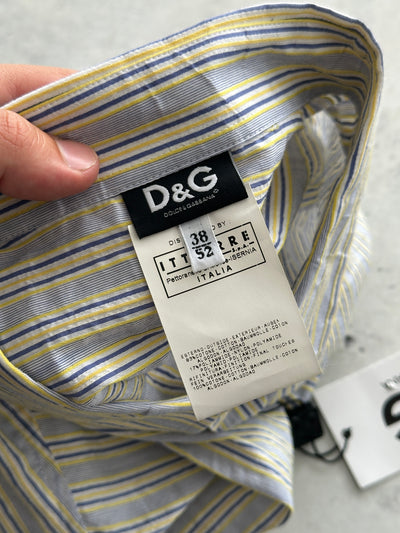 Brand New Dolce & Gabbana Vertical Stripe Long Sleeve Shirt (M/L)