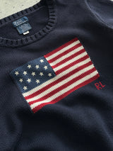 Ralph Lauren USA Crewneck Knit Jumper (Women's M)