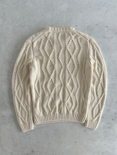 GANT Crewneck Chunky Wool cable Knit Jumper (M)