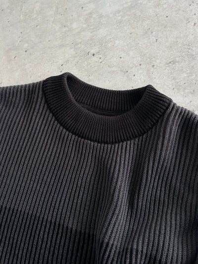 Barbour International Stripe Chunky Knit Jumper (XL)